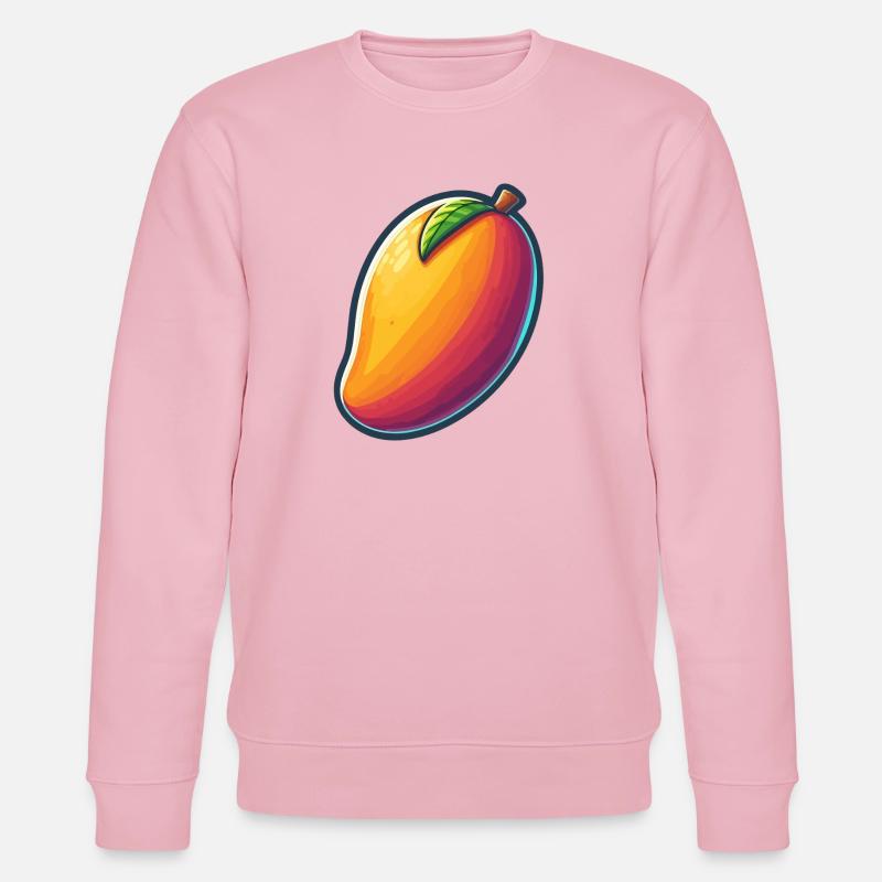 Design Mango Lebendig Abstrakt - Stanley/Stella Unisex Bio-Sweatshirt CHANGER  - Hellrosa