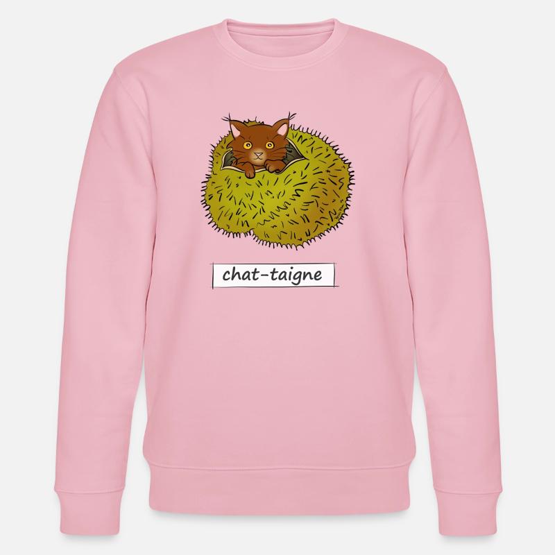Spinnenkatze - Stanley/Stella Unisex Bio-Sweatshirt CHANGER  - Hellrosa