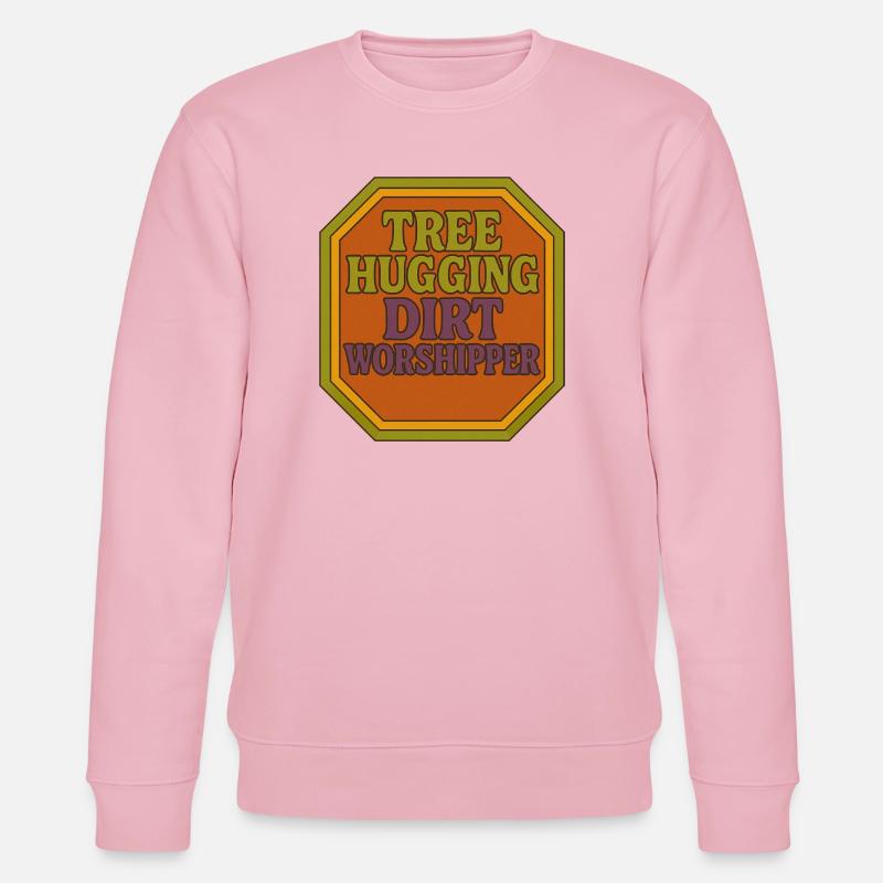 Baumumarmender Drecksanbeter Abzeichen - Stanley/Stella Unisex Bio-Sweatshirt CHANGER  - Hellrosa
