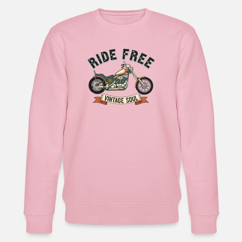 Ride free - Stanley/Stella Unisex Bio-Sweatshirt CHANGER  - Hellrosa