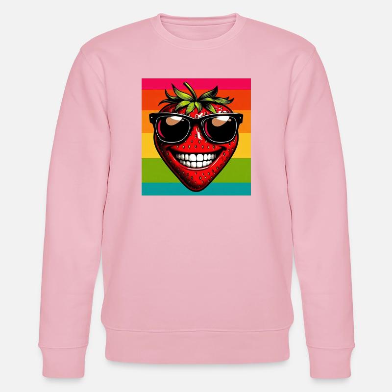 Erdbeeren Erdbeeren - Stanley/Stella Unisex Bio-Sweatshirt CHANGER  - Hellrosa