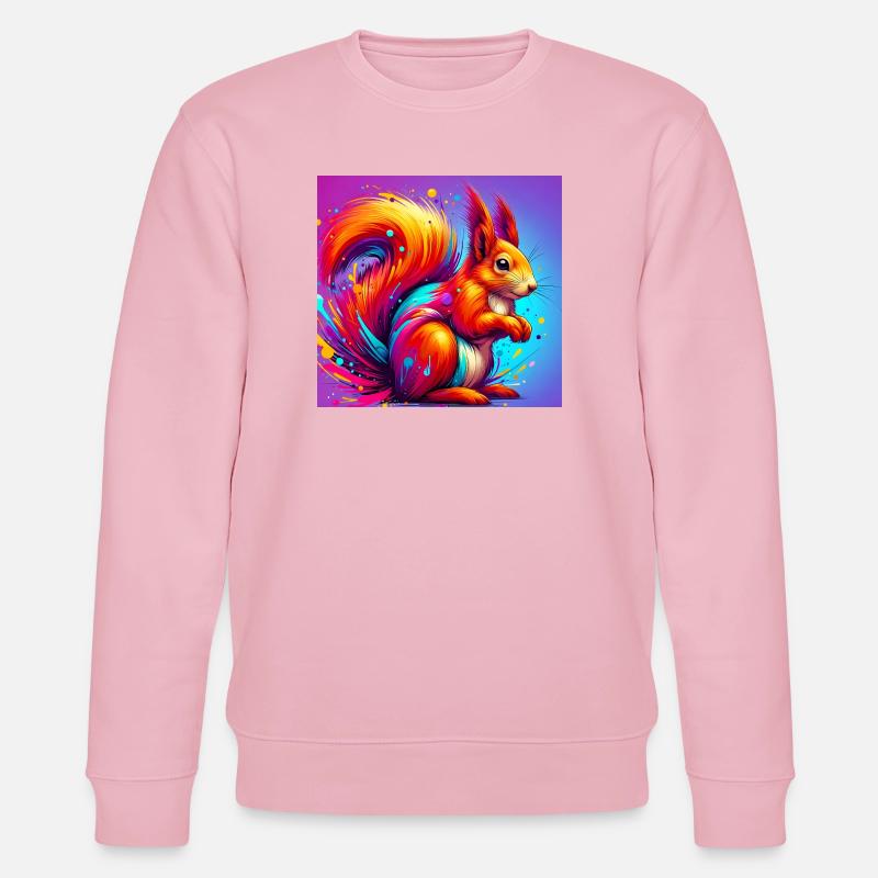 Eichhörnchen - Stanley/Stella Unisex Bio-Sweatshirt CHANGER  - Hellrosa