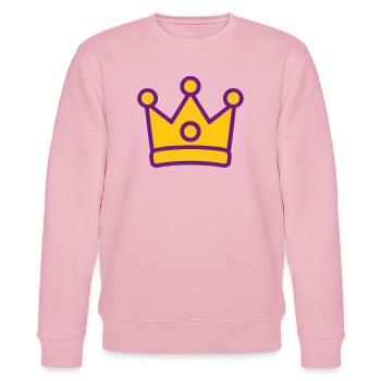 Krone! - Stanley/Stella Unisex Bio-Sweatshirt CHANGER  - Hellrosa - Vorne - Jaron (178cm) & Liana (172cm)