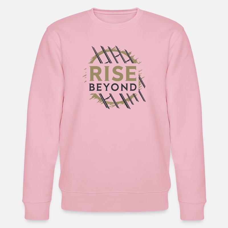 Rise Beyond – Motivations Design  - Stanley/Stella Unisex Bio-Sweatshirt CHANGER  - Hellrosa