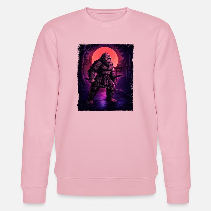 Samouraï Bigfoot Cryptide Sasquatch Yeti Hunter - Sweat bio CHANGER Stanley/Stella Unisexe - rose pâle