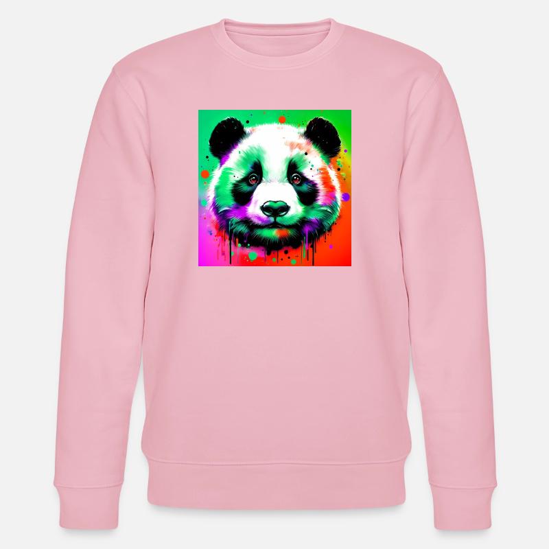Panda - Stanley/Stella Unisex Bio-Sweatshirt CHANGER  - Hellrosa