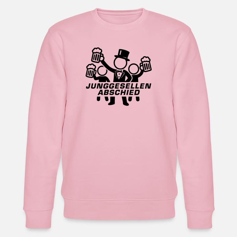 Junggesellenabschied Jga Bier - Stanley/Stella Unisex Bio-Sweatshirt CHANGER  - Hellrosa