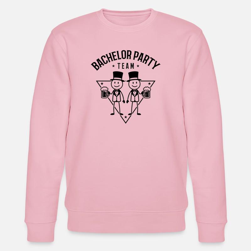 Bachelor Party Team Junggeselle - Stanley/Stella Unisex Bio-Sweatshirt CHANGER  - Hellrosa