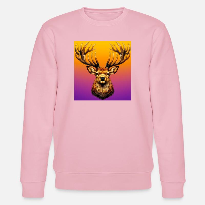 Hirsch - Stanley/Stella Unisex Bio-Sweatshirt CHANGER  - Hellrosa