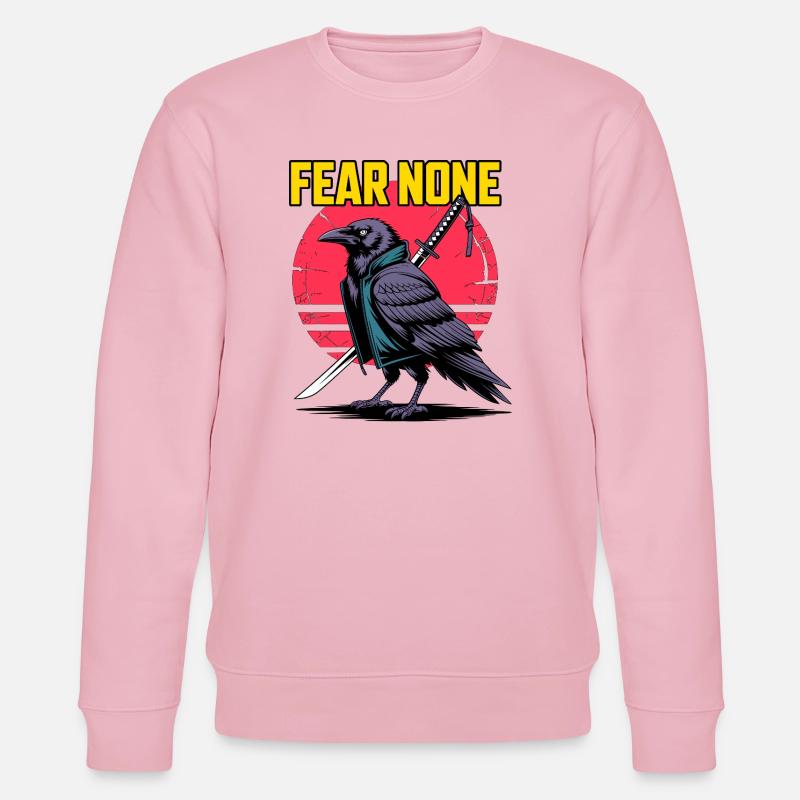 Samurai Raven Fear None Design - Stanley/Stella Unisex Bio-Sweatshirt CHANGER  - Hellrosa
