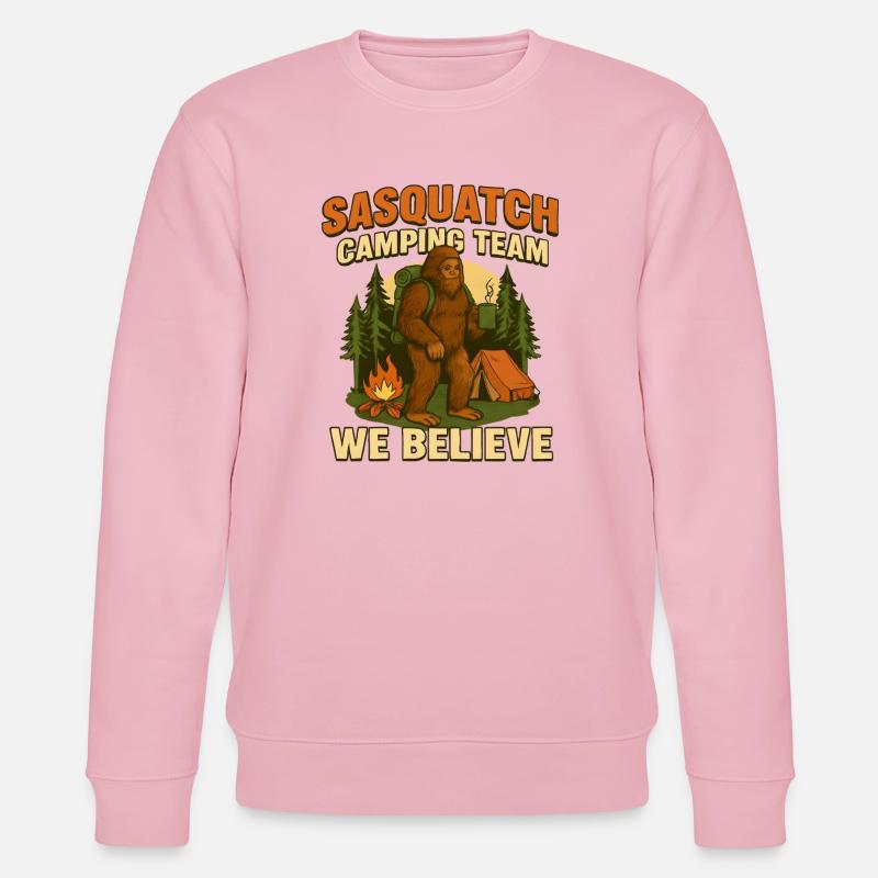  Sasquatch Camping Team – Wir glauben dran - Stanley/Stella Unisex Bio-Sweatshirt CHANGER  - Hellrosa