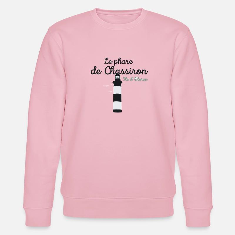 Ile d'Oléron, Leuchtturm von Chassiron - Stanley/Stella Unisex Bio-Sweatshirt CHANGER  - Hellrosa