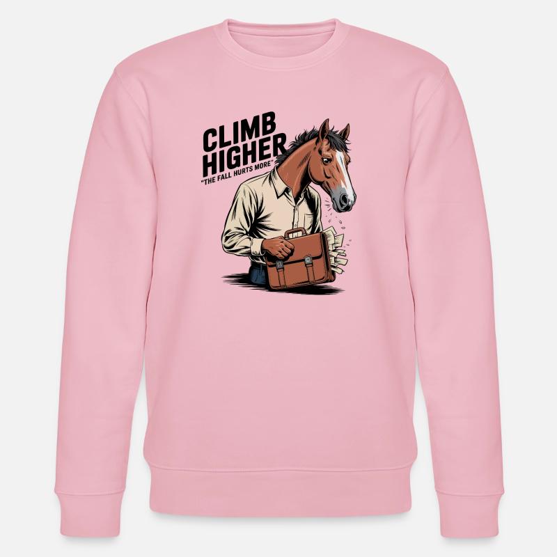 Geschäftspferd - Stanley/Stella Unisex Bio-Sweatshirt CHANGER  - Hellrosa