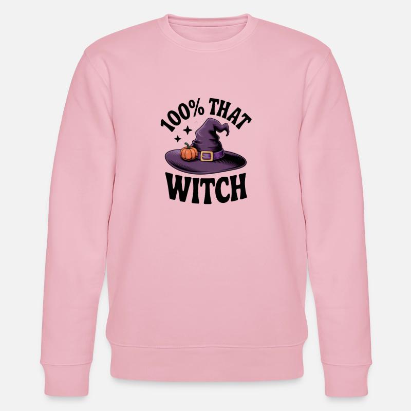 100 % cette sorcière - Sweat bio CHANGER Stanley/Stella Unisexe - rose pâle