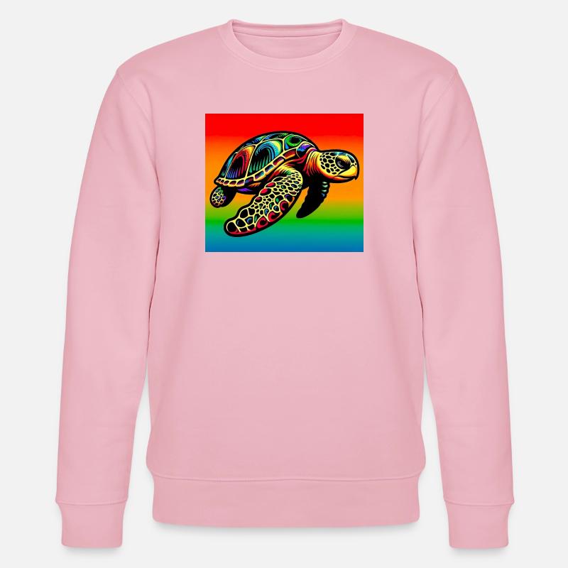 Schildkröte - Stanley/Stella Unisex Bio-Sweatshirt CHANGER  - Hellrosa