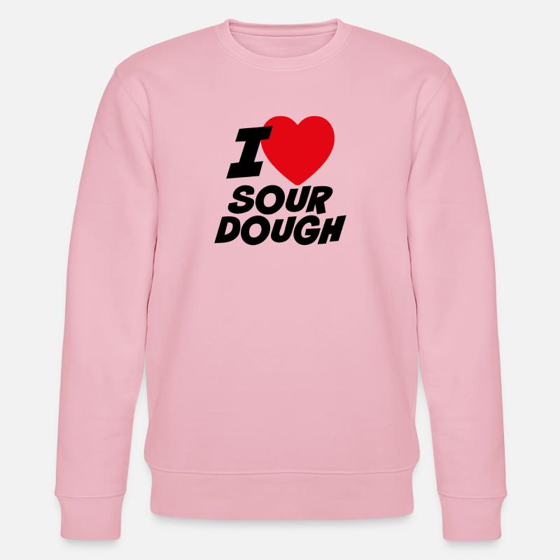 Ich liebe Sauerteig - Stanley/Stella Unisex Bio-Sweatshirt CHANGER  - Hellrosa
