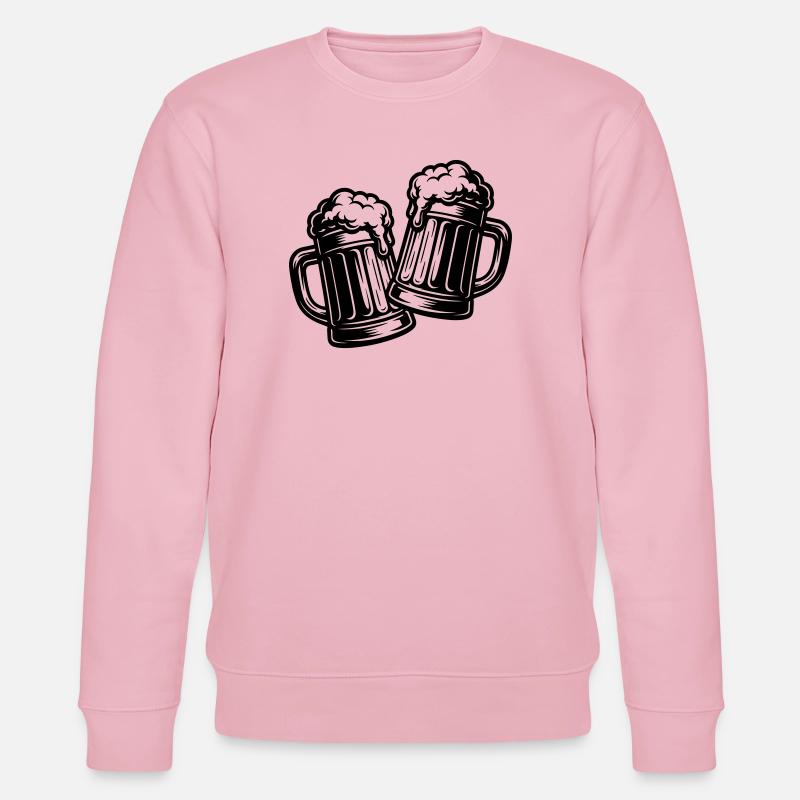 Bier Anstoßen Prost - Stanley/Stella Unisex Bio-Sweatshirt CHANGER  - Hellrosa