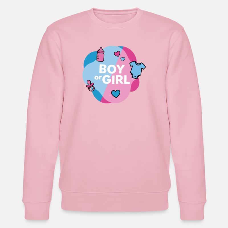 Geschlecht enthüllen Junge oder Mädchen - Stanley/Stella Unisex Bio-Sweatshirt CHANGER  - Hellrosa