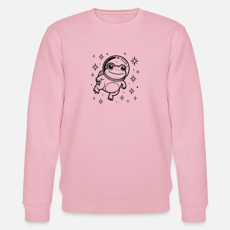 Grenouille dans l'espace - Logo Cool Astonomy - Sweat bio CHANGER Stanley/Stella Unisexe - rose pâle