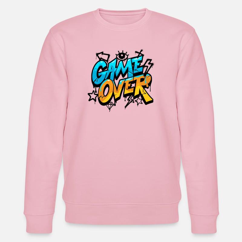 Game Over Graffiti Style Design - Stanley/Stella Unisex Bio-Sweatshirt CHANGER  - Hellrosa