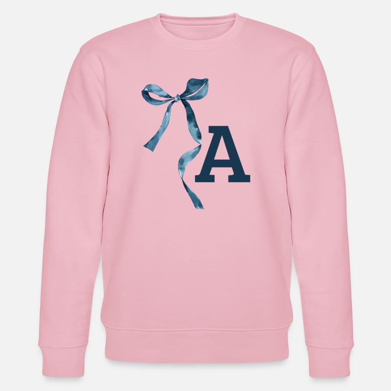 Monogramm Geschenkidee - Stanley/Stella Unisex Bio-Sweatshirt CHANGER  - Hellrosa