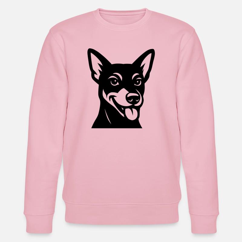 Chien cool en noir et blanc - Sweat bio CHANGER Stanley/Stella Unisexe - rose pâle