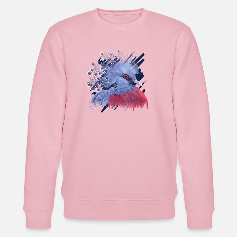 Krontaube - Stanley/Stella Unisex Bio-Sweatshirt CHANGER  - Hellrosa