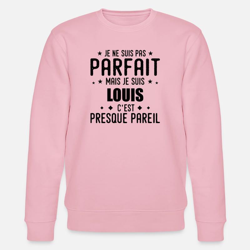 Louis: authentisch, unvollkommen, oberflächlich, perfekt - Stanley/Stella Unisex Bio-Sweatshirt CHANGER  - Hellrosa