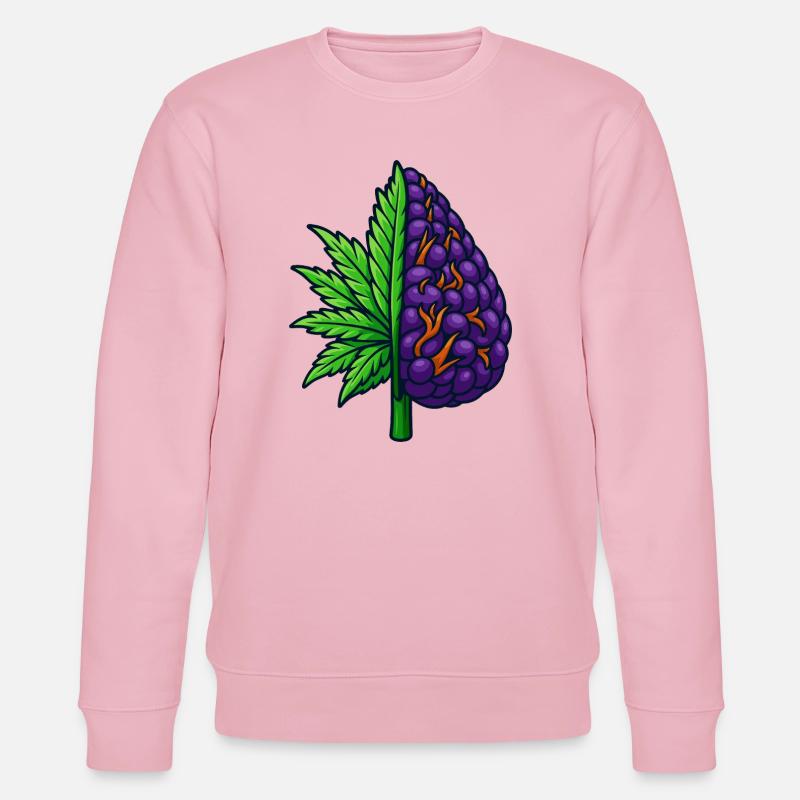 The Half Bud - Stanley/Stella Unisex Bio-Sweatshirt CHANGER  - Hellrosa
