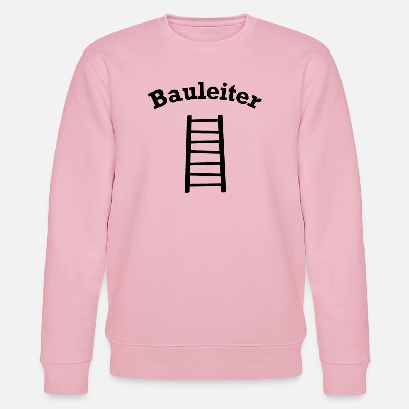 Bauleiter Outfit Handwerker - Stanley/Stella Unisex Bio-Sweatshirt CHANGER  - Hellrosa