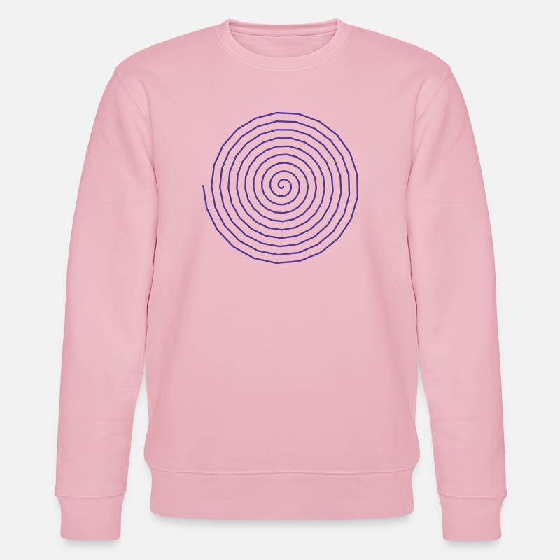 Functional Spiral Pattern Design - Stanley/Stella CHANGER Unisex Organic Sweatshirt - cotton pink