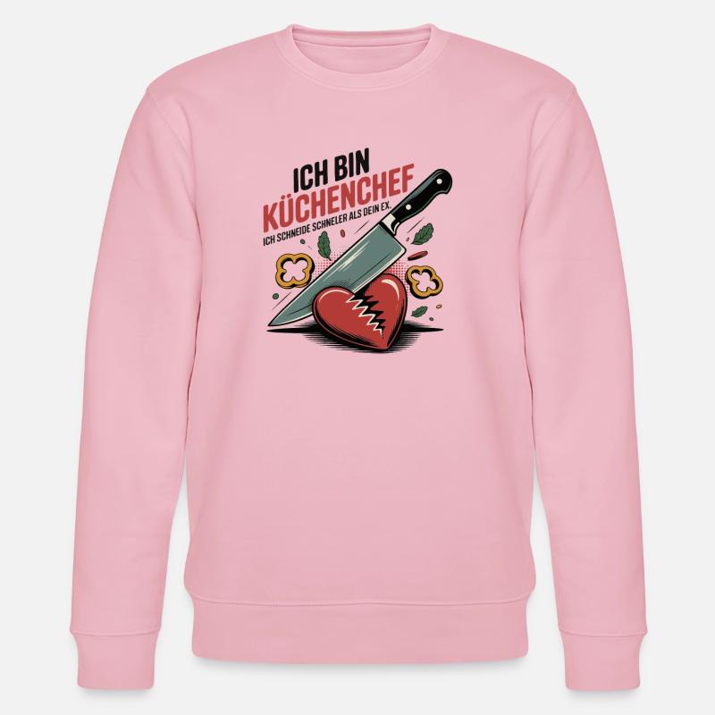 Küchenchef - Stanley/Stella Unisex Bio-Sweatshirt CHANGER  - Hellrosa