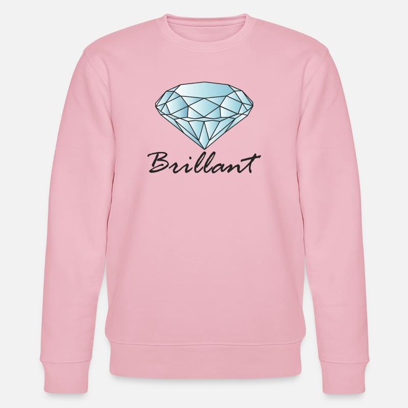 Brillant Diamant - Stanley/Stella Unisex Bio-Sweatshirt CHANGER  - Hellrosa