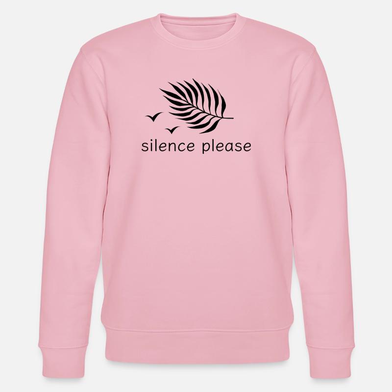 Silence please Ruhe Druckdesign - Stanley/Stella Unisex Bio-Sweatshirt CHANGER  - Hellrosa