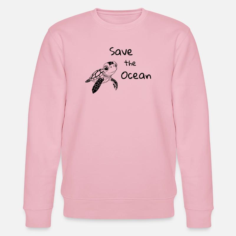 Reed Toad - Save the Ocean - Stanley/Stella CHANGER Unisex Organic Sweatshirt - cotton pink