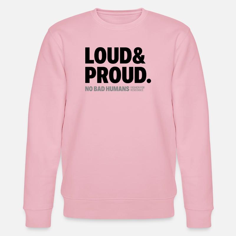 Loud&Proud - Stanley/Stella Unisex Bio-Sweatshirt CHANGER  - Hellrosa