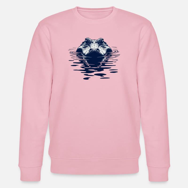 Alligator Krokodil - Stanley/Stella Unisex Bio-Sweatshirt CHANGER  - Hellrosa