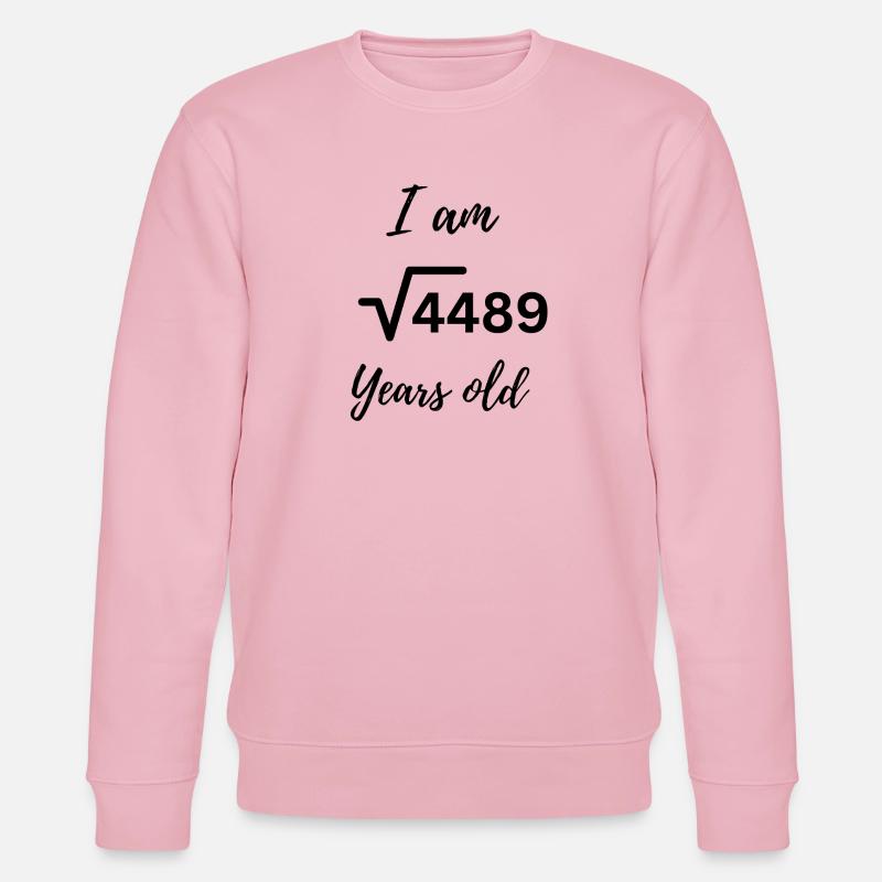 √4489 = 67 – Clever älter werden! - Stanley/Stella Unisex Bio-Sweatshirt CHANGER  - Hellrosa