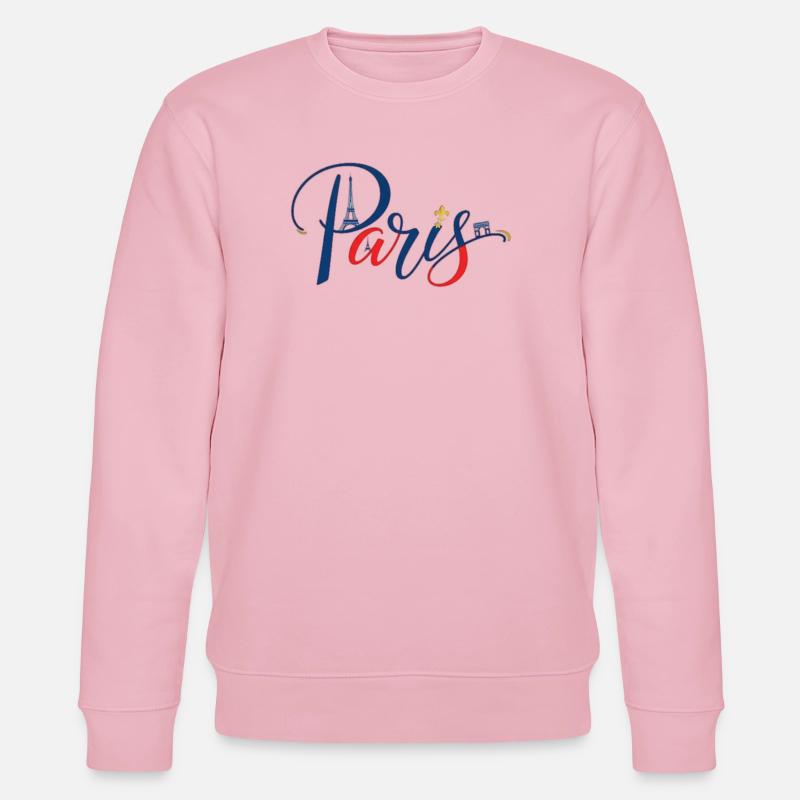 Das authentische Paris Souvenir - Stanley/Stella Unisex Bio-Sweatshirt CHANGER  - Hellrosa