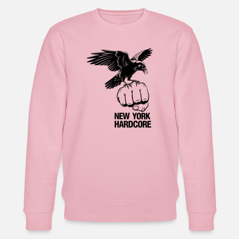 Conception hardcore de l'aigle de New York - Sweat bio CHANGER Stanley/Stella Unisexe - rose pâle