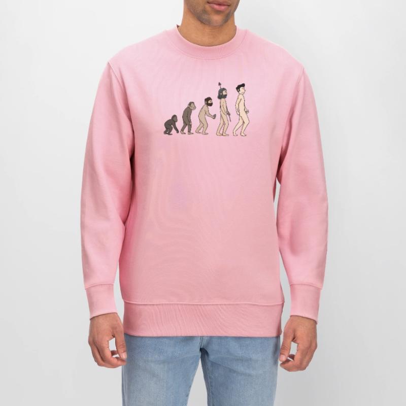 Human Development - Evolution Illustration Stanley/Stella CHANGER Unisex Organic Sweatshirt