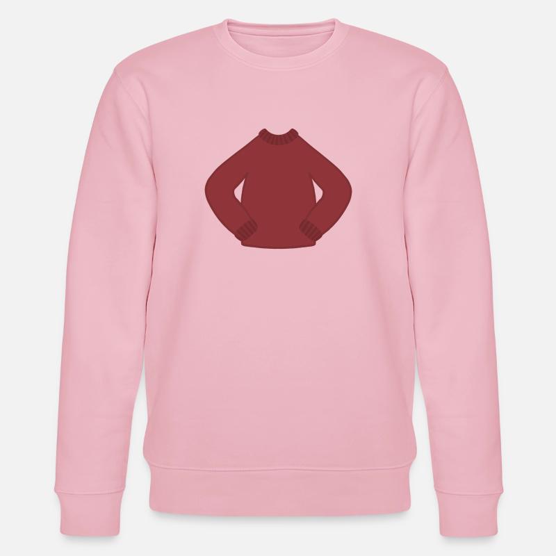 Rostrot Kuscheliger Strickpullover - Stanley/Stella Unisex Bio-Sweatshirt CHANGER  - Hellrosa