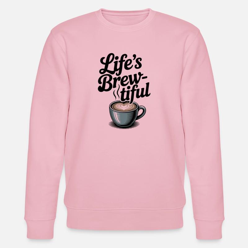 Das Gebräu des Lebens - Stanley/Stella Unisex Bio-Sweatshirt CHANGER  - Hellrosa