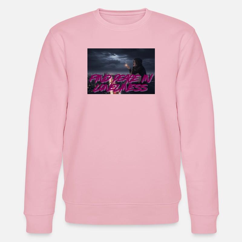Lonely Peace - Stanley/Stella Unisex Bio-Sweatshirt CHANGER  - Hellrosa