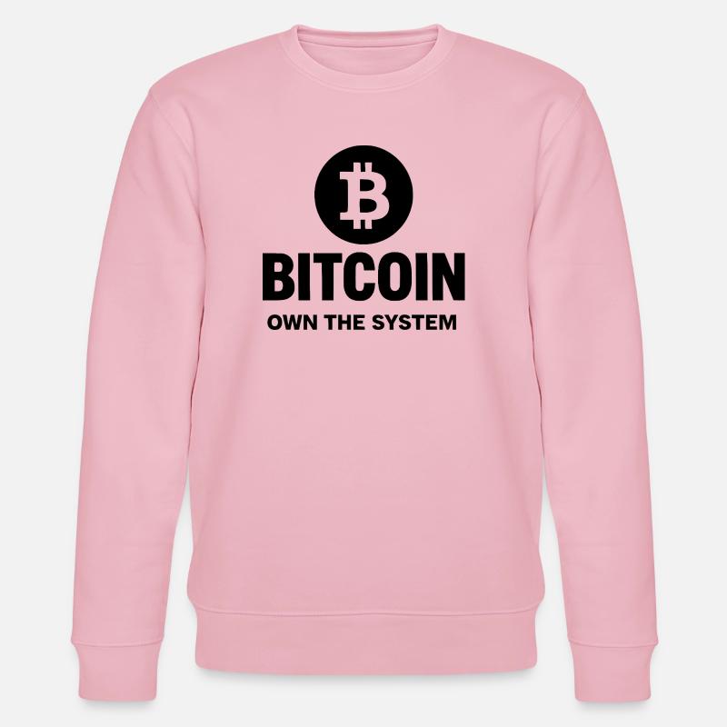 Bitcoin - Posséder le système - Sweat bio CHANGER Stanley/Stella Unisexe - rose pâle