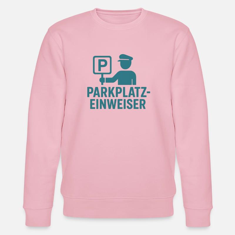 Parkplatzeinweiser Design - Stanley/Stella Unisex Bio-Sweatshirt CHANGER  - Hellrosa