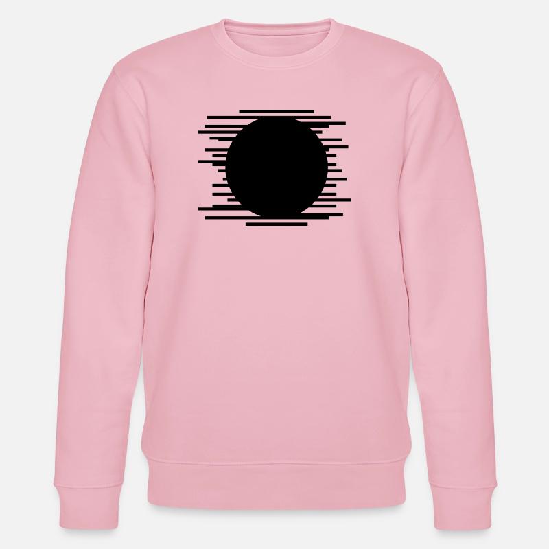 Minimalist Lines pattern design - Stanley/Stella CHANGER Unisex Organic Sweatshirt - cotton pink