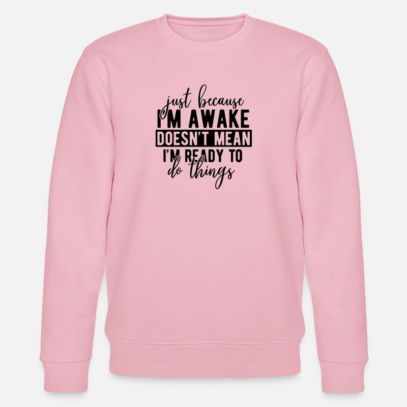 Abstraktes geometrisches Muster - Stanley/Stella Unisex Bio-Sweatshirt CHANGER  - Hellrosa