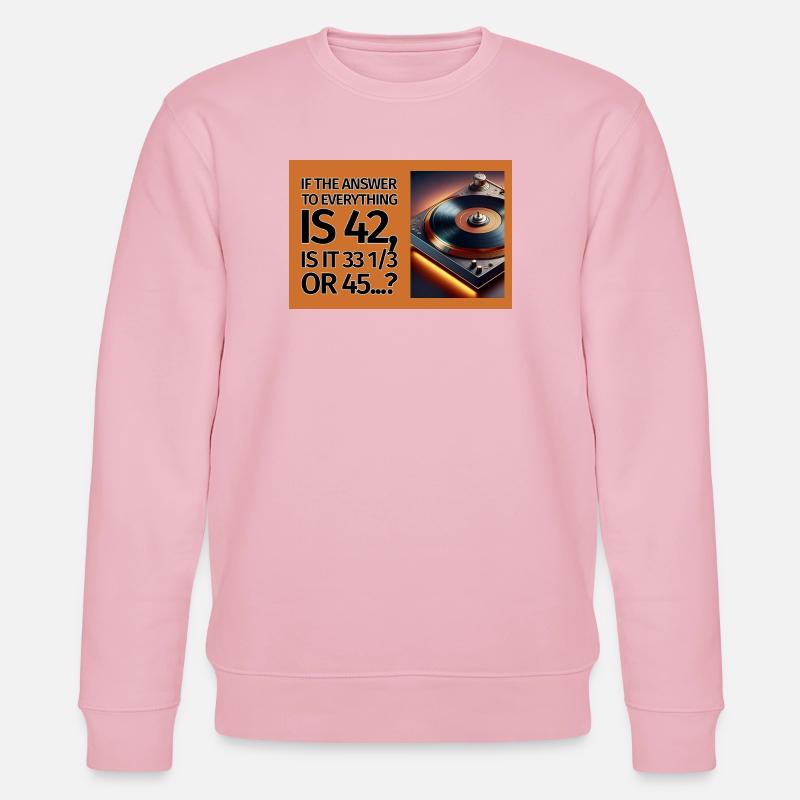 42 is the answer - Stanley/Stella Unisex Bio-Sweatshirt CHANGER  - Hellrosa