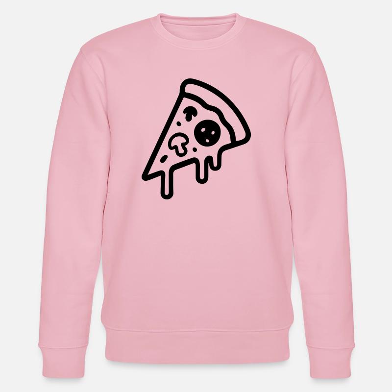 Pizza Stück Icon - Stanley/Stella Unisex Bio-Sweatshirt CHANGER  - Hellrosa
